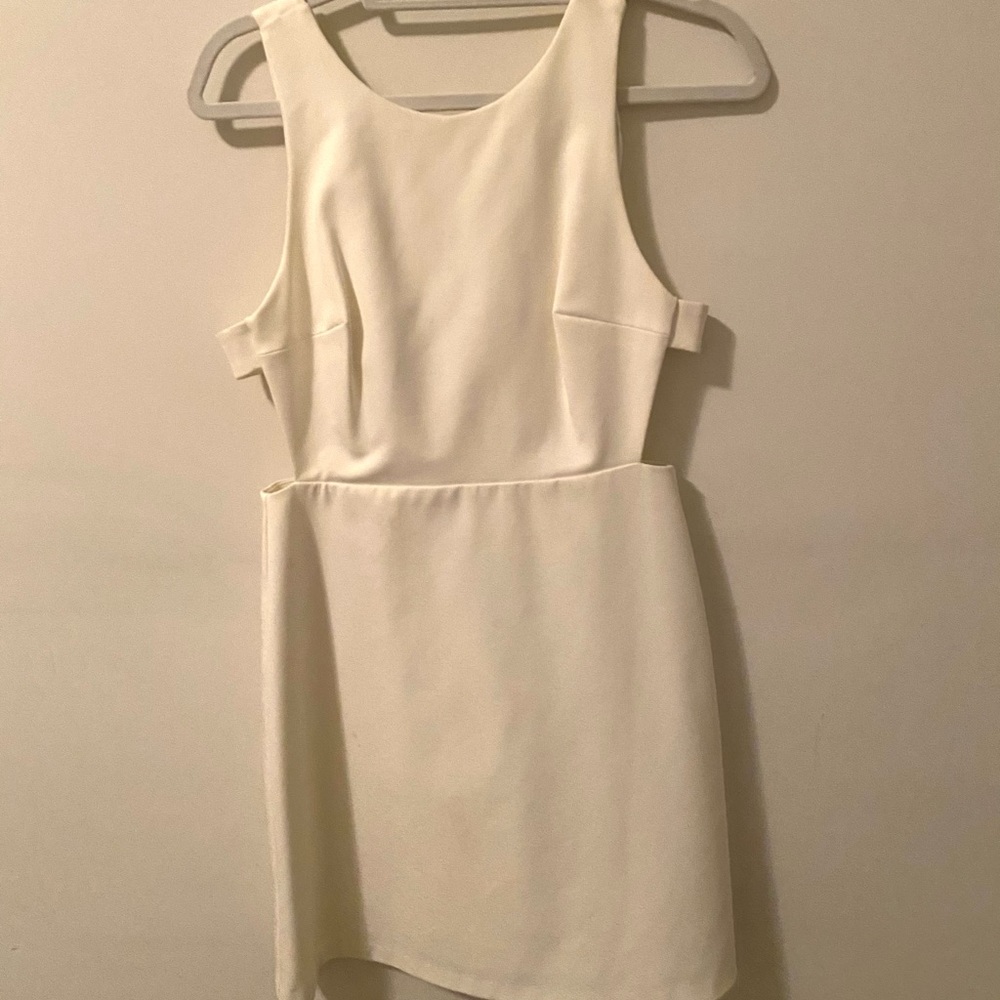 Concealed romper backless dress!